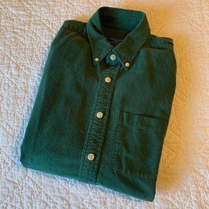 A&F Forest Green Button Up